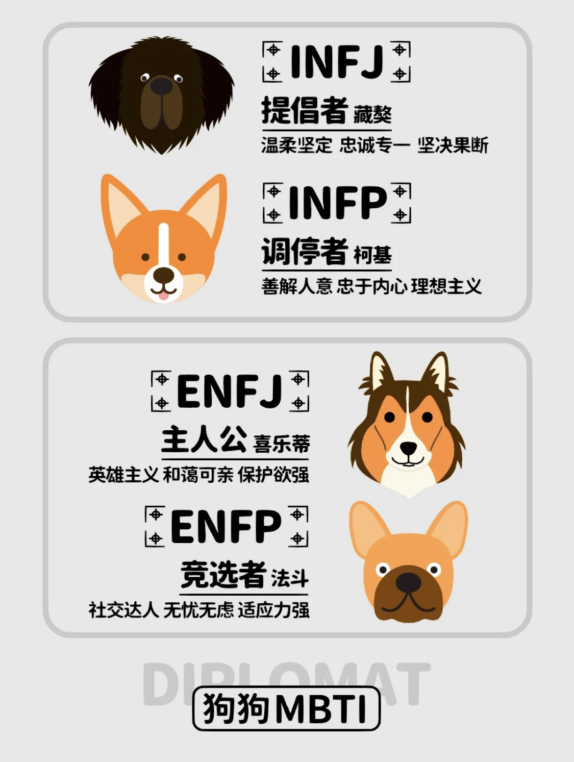 MBTI狗狗版丨看看你的性格像什么狗丨就想看看有多少人是“人间哈士奇”插图3